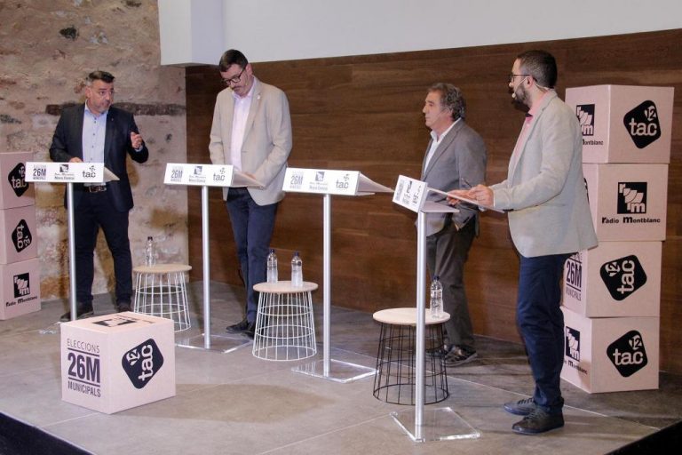 Els candidats a l’alcaldia de Montblanc confronten idees al primer i únic debat electoral